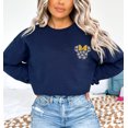 thumbnail image 6 of Moonlight Apparel Embroidered Floral Heart Bow Sweatshirt for Women Stitched Design Not Printed Minimalist Casual Crewneck Pullover, 6 of 7