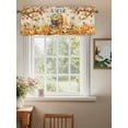 thumbnail image 2 of It's Fall Yall Valances for Windows Thanksgiving Gnome Pumpkin Leaf Linen Texture Rod Pocket Curtains Valance Short Window Treatment Drapes for Living Room, Bedroom Bathroom 56"&nbsp;W x 16" L, 2 of 5