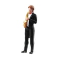 thumbnail image 2 of Almencla 1/64 Band Figurine Dioramas DIY Scene Realistic Hand Painted Figure Layout Decoration for Train Layout DIY Scene Fairy Garden Saxophonist, 2 of 8
