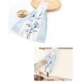 thumbnail image 7 of Cloth Cleaning Hanging Kitchen Towel Absorbent Microfiber Bathroom Household Towel Hand Style Pastoral Rabbit Flowers Easter, 7 of 7