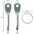 thumbnail image 2 of Screwdriver Keychain Pocket Repair Tool Multi Mini Cool Gadgets for Men Small Gift for Women (Silver), 2 of 3