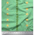 thumbnail image 1 of Soimoi Rayon Fabric Leaves & Celebration Flag Party Print Sewing Fabric Yard 42 Inch Wide, 1 of 3