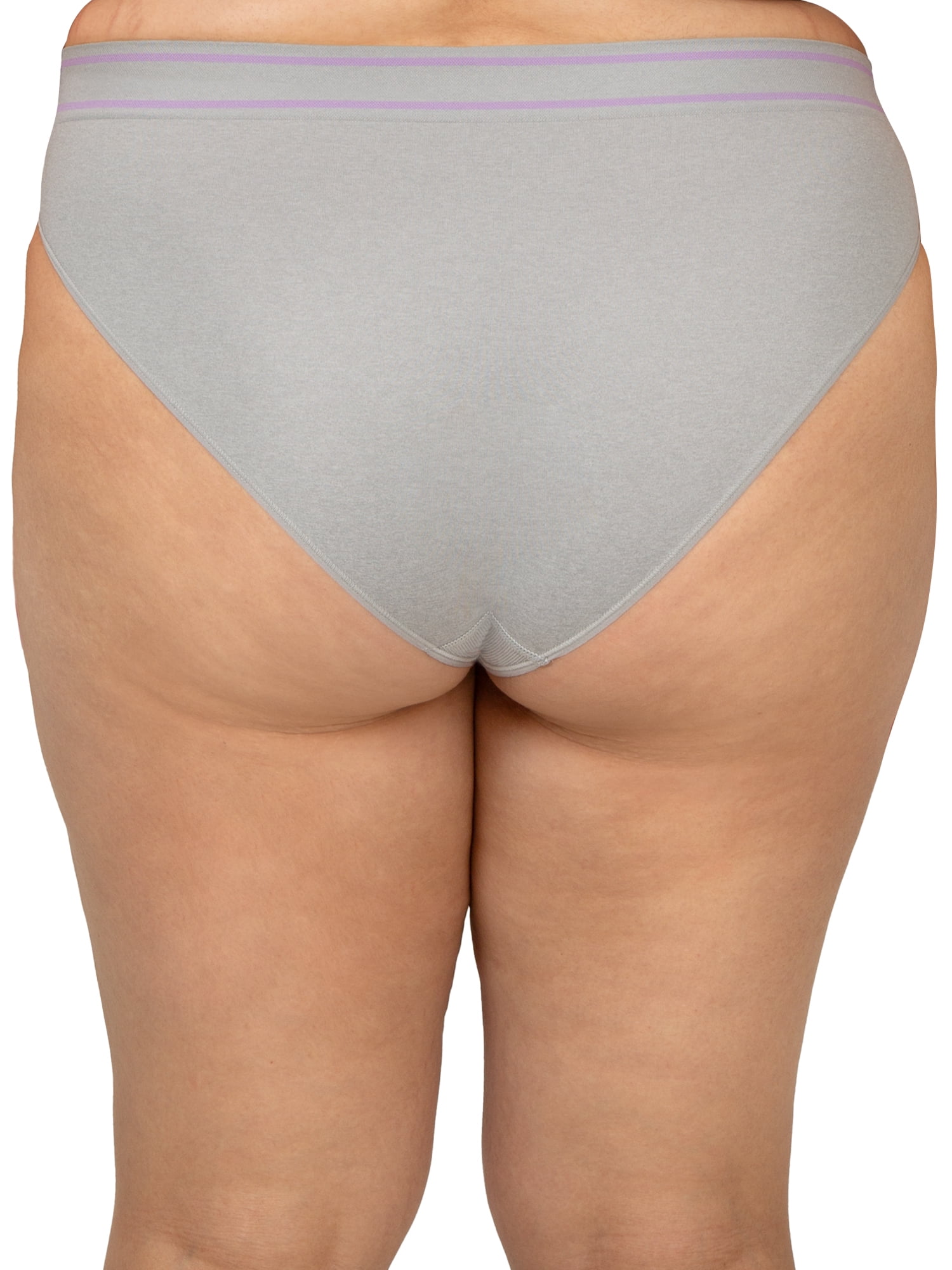 Fresh by Fruit of the Loom Juniors Riding High Seamless Bikini 2-Pack, Style FR132W, Sizes XS to 3XL