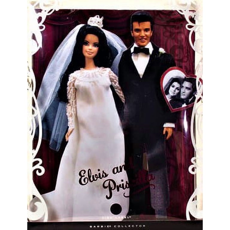 Barbie, Elvis and Priscilla Wedding Day Doll Gift Set, Pink Label