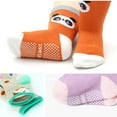 thumbnail image 5 of Toddler Crew Socks 12 Pairs Baby Non Slip Skid Ankle Socks with Grips Girls, 5 of 8