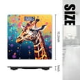 thumbnail image 2 of Bathroom Scale, Highly Accurate Digital Body Scale,Precisely Measures Weight up to 400 lbs-Beautiful Giraffe Portrait In Colorful Background With Wildflowers, 2 of 4