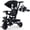 Black, variant on LINLUX 7 in 1 Toddler Trike, Toddler Ride-on Bicycles, Folding Kids Tricycle Bike, Pink