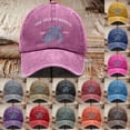 thumbnail image 3 of FUZHIQ Vintage Washed Baseball Cap Turtle Embroidered Adjustable Dad Hat Casual Outdoor Daily Wear, 3 of 4