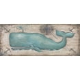 thumbnail image 5 of Gango Home Decor Retro Whales & Nautical Elements Coastal Wall Art; Four Gray 20x8, 12x12in Hand-Stretched Canvases, 5 of 7