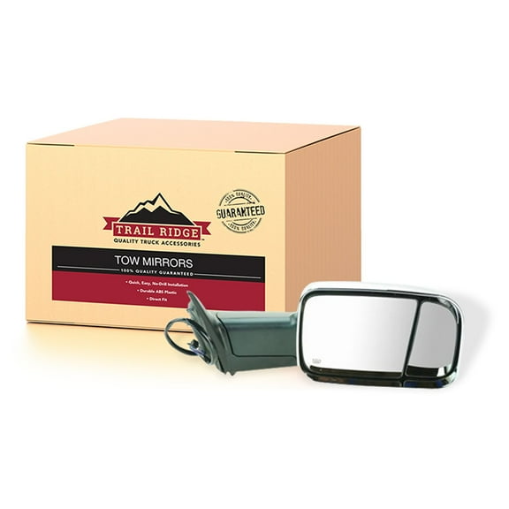 Trail Ridge Tow Mirror Power Heated Signal Memory Puddle Chrome Right RH for Ram TR00217 Fits select: 2013-2018 RAM 1500, 2019 RAM 1500 CLASSIC