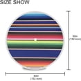 thumbnail image 3 of Coolnut 60" Mexican Serape Stripes Outdoor Round Tablecloth, Waterproof Stain-Resistant Non-Slip Circular Tablecloth with Umbrella Hole and Zipper for Tabletop Backyard Party BBQ Decor, 3 of 7