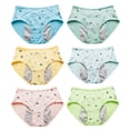 thumbnail image 2 of 8-14T Teens Girls Cotton Underwear Hipster Briefs Undies Period Panties for Teenager Big Girls Pack of 6, 2 of 8