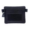 Bolsa para exteriores, billetera, impermeable, portátil, con cremallera, riñonera (negro)