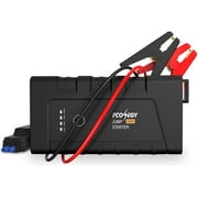 FCONEGY Car Jump Starter 2500A Peak 22800mAh USB QC 3.0 Waterproof Battery Jumper Starter Power Pack, 12V Auto Battery Booster with Jumper Cables and LED for Up to 7L Gasoline and 5.5L Diesel Engines