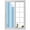 Blue, variant on Static Cling Non Adhesive Window Film, Brown Ombre Window Privacy Film Frosted, Farmhouse Brown Gradient Modern Art Opaque Window Coverings for Small Windows, Home, 17.7 x 39.3 Inches
