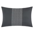 thumbnail image 4 of Nanshing Nexus Pintuck 7-Piece Reversible Comforter Set, Gray, 4 of 5