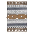 thumbnail image 3 of Casavani Handblock Printed Brown Cotton Carpets Hallway Stair and Kitchen Runner Area Rugs 3x20 feet, 3 of 7