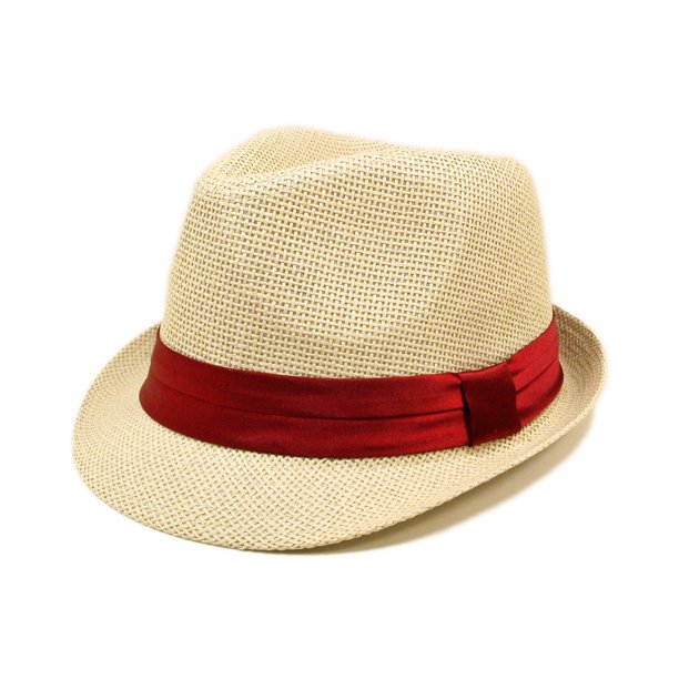 Classic Natural Fedora Straw Hat Different Colors