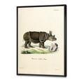 thumbnail image 3 of Designart 'Ancient Rhinoceros' Farmhouse Framed Canvas Wall Art Print, 3 of 5
