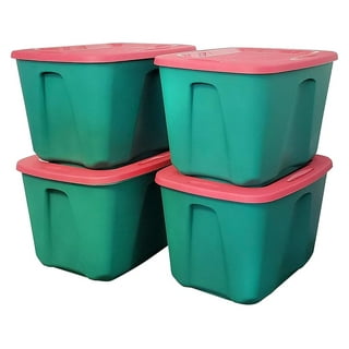 4pcs) Greenmade Commercial Grade 27 Gallon Storage Boxes - Sierra