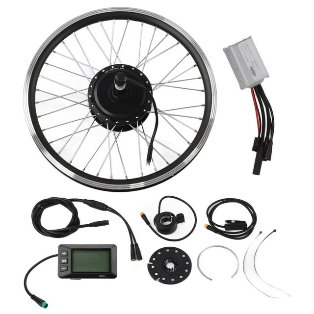 Loewten Kit de Conversion de Vélo Électrique Étanche Roue Arrière 20 Pouces 36V 250W Moteur de Moyeu de Vélo Électrique avec Contrôleur, Kit de Conversion de Vélo Électrique, Kit de Conversion de Vélo Électrique