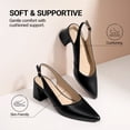 thumbnail image 3 of DREAM PAIRS Womens Slingback Chunky Heels for Women Comfortable Pointed Closed Toe Block Heels Wedding Party Women's Pumps Business Casual Work Dress Shoes, 3 of 7