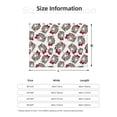 thumbnail image 2 of Throw Blanket for Couch, trendy leopard bow tie cute Super Soft Fuzzy Comfy Warm Throw Blanket, Cuteness Lightweight Cozy Plush Flannel Blanket & Throws for Sofa and Bed All Season, 2 of 5