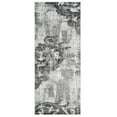 thumbnail image 3 of RUGSOTIC CARPETS MACHINE MADE HEATSET POLYPROPYLENE AREA RUGS - 3'2''x10', Runner Shape, Silver Color, Floral Modern Design, High Pile Machine Made Area Rugs for Living Room, Bed Room (M00056), 3 of 6