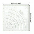 thumbnail image 4 of CCOCC Color Sewing Ruler Acrylic Quilting Ruler Fabric Ruler Large Circle Template Circle Cutter Ruler, 4 of 6