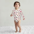 thumbnail image 4 of Xecao Birthday Cake Print Baby unisex-baby Cotton Long-sleeve Bodysuits-12 Months, 4 of 6