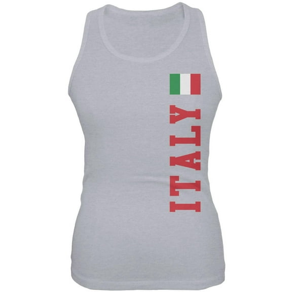World Cup Italy Heather Grey Juniors Soft Tank Top