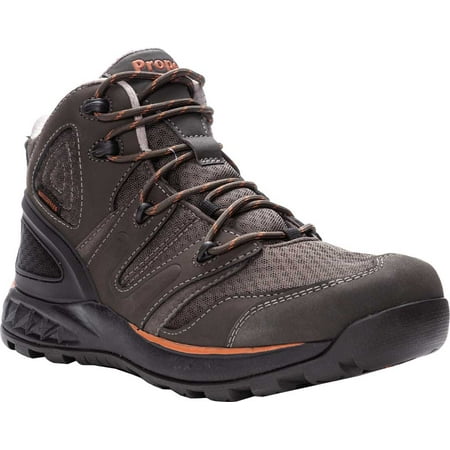 

Men s Propet Veymont Waterproof Hiking Boot Gunsmoke/Orange Nubuck/Mesh 9.5 5E