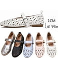thumbnail image 3 of CHICVOMEY Breathable Mesh Mary Jane Shoes for Women Leather Ballet Flats with Buckle Fashion Fishnet Flats for Women Casual & Work Fashion Flats, 3 of 6
