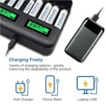 thumbnail image 4 of Cargador de batería inteligente Cateissary con pantalla LCD para baterías recargables, 4 of 6