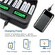 thumbnail image 2 of Bearachild Cargador de batería Pantalla LCD duradera Baterías recargables Cargadores Equipo de carga liviano con chip inteligente Viaje Teléfono y Comunicación, 2 of 6
