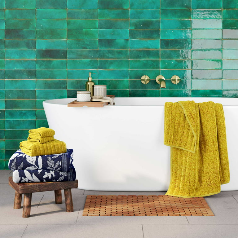 Better Homes & Gardens Bamboo Tile Bath Step-Out Mat, 18x30