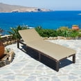 thumbnail image 1 of Gymax Patio Rattan Chaise Lounge Chair Recliner Outdoor w/ 6 Positions Cushion, 1 of 9