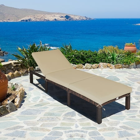 Gymax Patio Rattan Chaise Lounge Chair Recliner Outdoor W 6 Positions Cushion Canada - Chaise Lounge Chair Cushions Canada Gymax Patio Rattan Chaise Lounge Chair Recliner Outdoor W 6 Positions Cushion Canada - Chaise Lounge Chair Cushions Canada