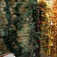 thumbnail image 2 of Gerson International 6ft Snowy Ming Artificial Pine Garland, Green, 2 of 3