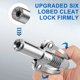 thumbnail image 3 of Grease Coupler Stainless steel Quick Release Double Handle Strong Lock On Grease Nozzle Fittings with Hose for Automobiles, 3 of 5