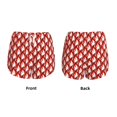 thumbnail image 3 of Balery Fire Symbols Pantalones cortos deportivos para mujer con forro y dos bolsillos, elásticos, para entrenamiento, gimnasio, yoga-Medium, 3 of 7