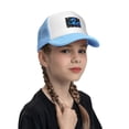thumbnail image 4 of PAYOHTO Kids Dragon Baseball Hat Back Adjustable Mesh Breathable Hats Sky Blue Trucker Cap Outdoor Fishing Sun Caps for Boys or Girls ages 4-10, 4 of 9