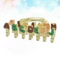 thumbnail image 6 of Masteelf 140PCS Assorted Color Cartoon Wooden Clothespins for Decor Photo Display Crafts, 6 of 8