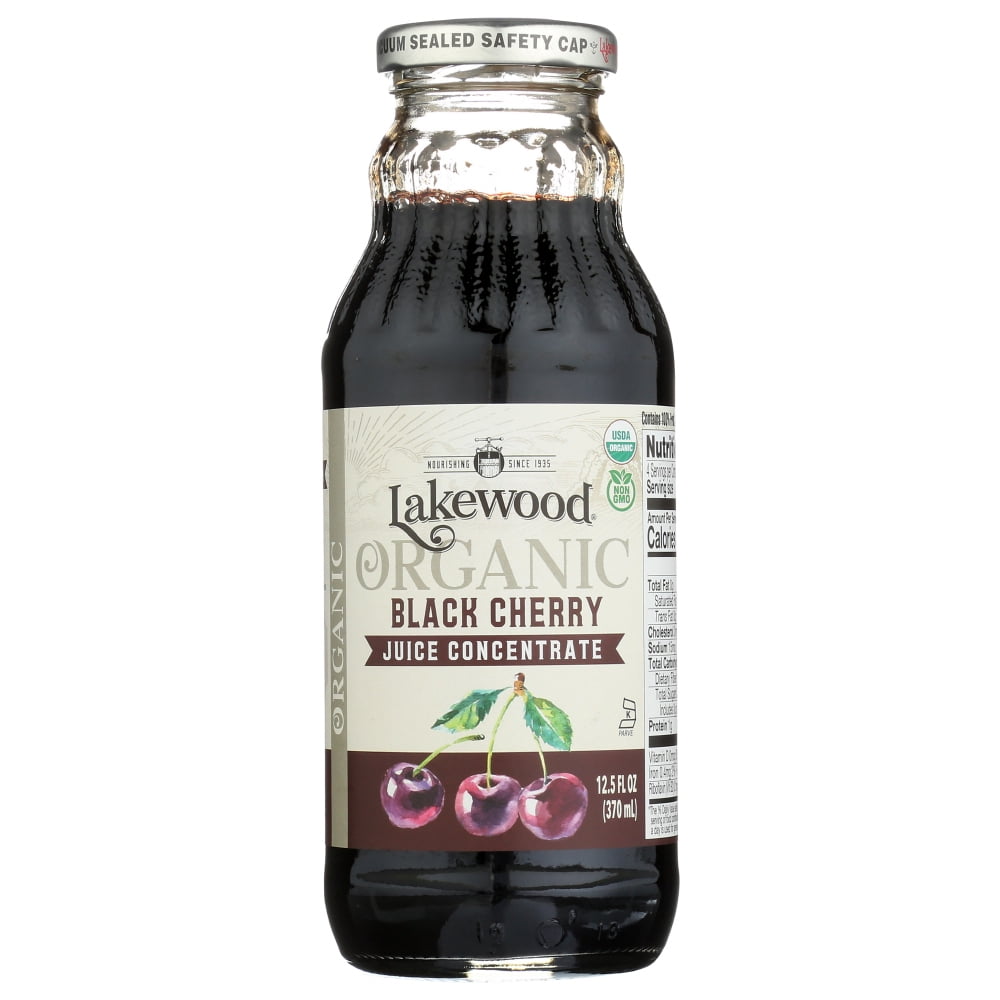 Lakewood Organic 100 Percent Fruit Juice Concentrate Black Cherry, 12.5