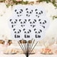 thumbnail image 2 of Juego de 11 globos de látex de 12 pulgadas con estampado de panda, globos de dibujos animados, decoración para el hogar, fiestas de cumpleaños (10 globos de panda + cinta negra), 2 of 7
