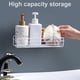 thumbnail image 3 of Estante de almacenamiento para baño Organizador de esquina Inodoro Cocina Colgante de pared Estante de hierro sin taladrar, Amarillo Methold HA001359-01B, 3 of 6