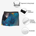 thumbnail image 3 of Honeii Modern Style Blue Parrot Men's Underwear Boxer Briefs Pack, ComfortSoft Boxer Brief for Men, Moisture-Wicking Breathable-X-Large, 3 of 5