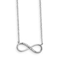 thumbnail image 1 of 925 Sterling Silver Cubic Zirconia Cz Infinity 2 Inch Necklace Pendant Charm, 1 of 5