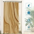 thumbnail image 3 of Marble Ink Decor Shower Curtain,Colorful Brown Texture Abstract Macro Bathroom Decor Polyester Fiber Plastic Rings Quick-Drying Waterproof for Bathtubs/Bathroom, 72x36 inches, 3 of 6