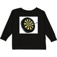 thumbnail image 3 of Inktastic Dart Board Boys or Girls Long Sleeve Toddler T-Shirt, 3 of 5